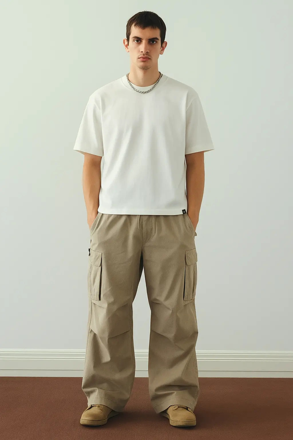 Wolffoxx White "Ocean Is Yours" Graphic Oversized T-Shirt