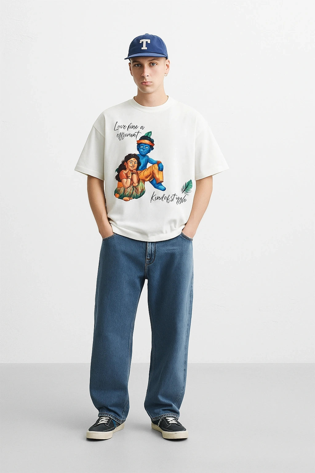 Men's Off-White "Love Has A Different Kind Of Struggle" Heavyweight Cotton Tee | Wolffoxx