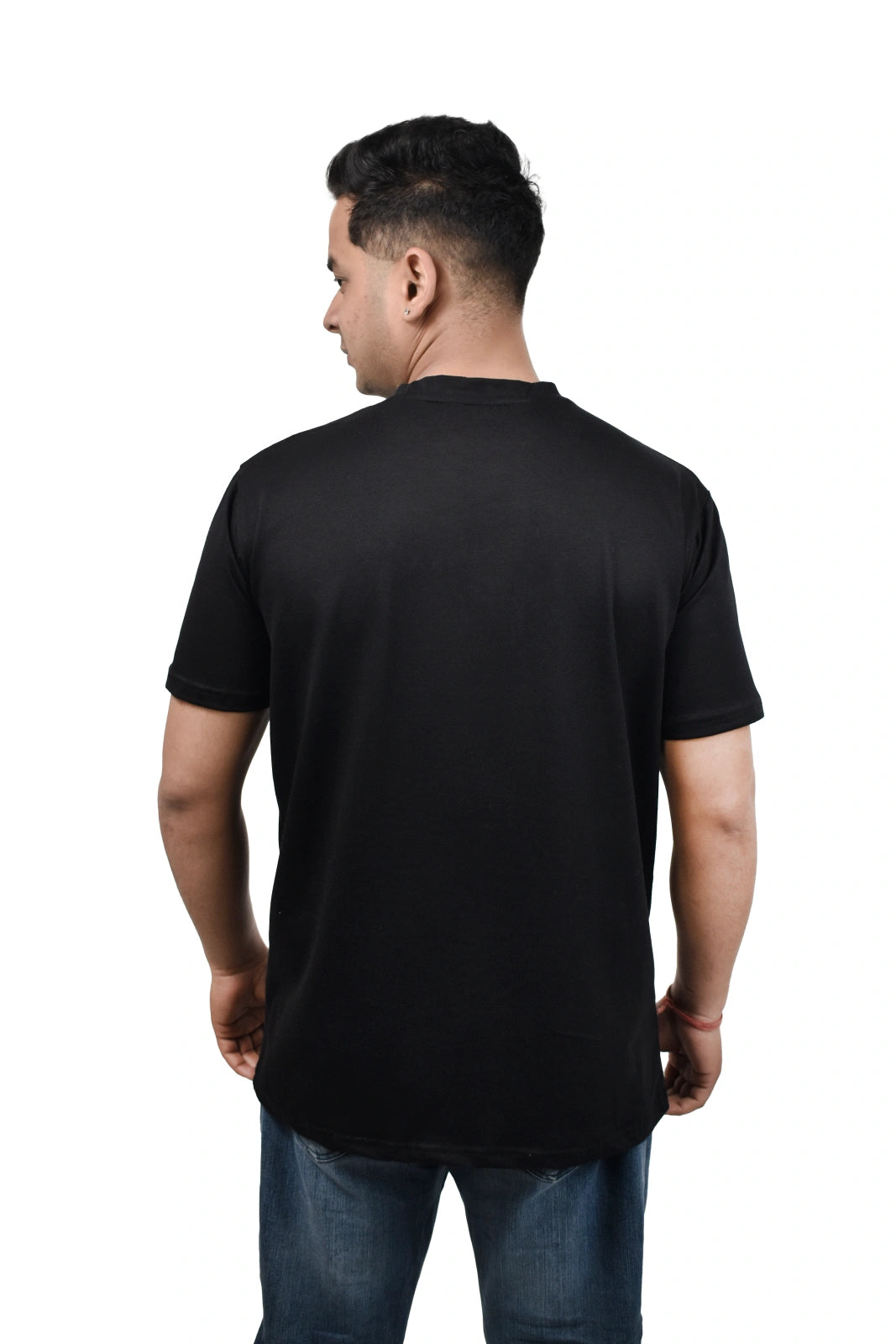 Wolffoxx Black Minimalist Chest Logo T-Shirt